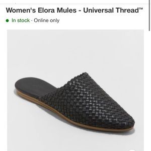 Target black woven mules